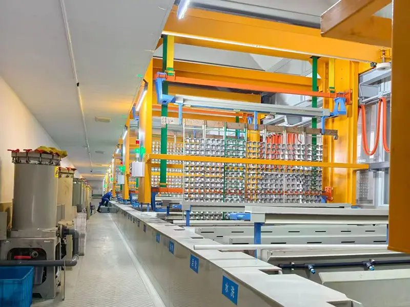 Flux de processus de production de galvanoplastie