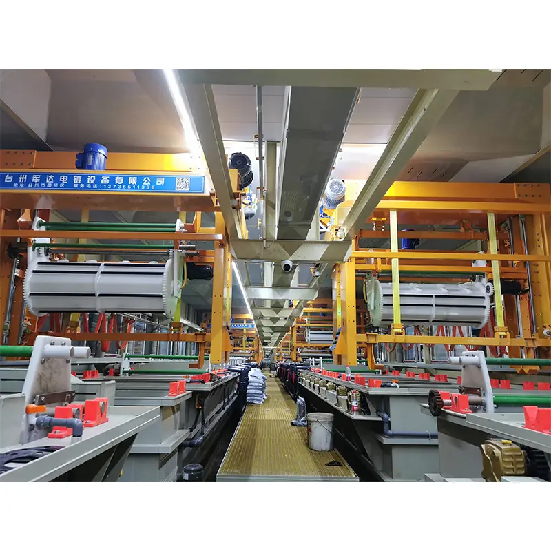 Ligne de placage en baril nickel-chrome